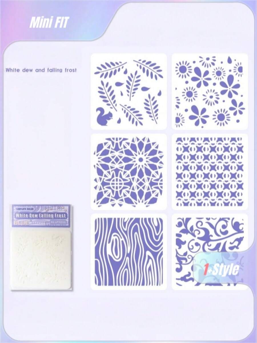 Biye Yinmeng Newspaper Template, Hollow-Out Painting, Pet Hollow-Out Template, Oil Pastel Painting Template - Sets - View 1