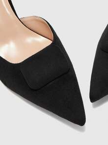 CUCCOO BIZCHIC Women's Fashion Commuter Wear Pointed Stiletto High Heels - Black - View 8