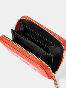 HARRY POTTER X SHEIN Creative Moon & Black Cat Multi-Functional Card Wallet Small Coin Purse - Rose pink - View 4