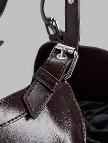 Ontre Women's Handbag Suitable For Daily Commute, Travel, Shopping, Strolling - dark coffee - View 5