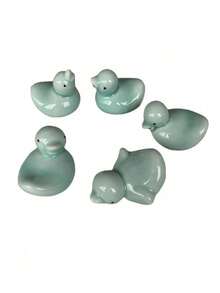 Ceramiczny stojak na pałeczki w kształcie uroczej kaczuszki, domowy, kuchenny stojak na pałeczki, dekoracja biurka, akcesorium - Kaczka - Zobacz 21