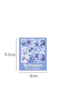 5-Piece Flower View Laser Sticker Set | 60 Pcs Waterproof PET Shell Light Journal Supplies - multicolor - View 2