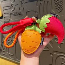 [Fun Keyring]Hot Chili & Pizza Keychain Best Friend Gift | Quirky Key Chain | Cute Foodie Accessory | Novelty Present - Multicolor - View 2