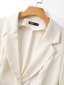 GlowEve CURVE Damen Businessanzug in Große Größen, 2-teiliges Set für Business-/Lässig-Anlässe - Aprikosenfarben - Übersicht 3