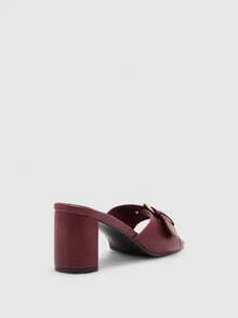 CUCCOO BIZCHIC Women Gladiator Sandals Valentine's Day - Burgundy - View 9