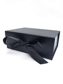 Foldable Thick Cardboard Gift Box For Gift Packaging, Rectangular Magnetic Lid For Groom's Proposal Box, With Ribbon, Wedding And Birthday Gift Packaging - Multicolor - View 3