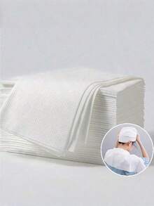 50/100 khăn mặt dùng một lần, mềm mại và thấm hút tốt, vật dụng thiết yếu cho phòng tắm, khăn mini dùng trong tiệm làm đẹp (màu trắng) - Nhiều màu - Xem 4