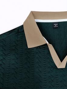 Manfinity CasualCool Áo thun polo tay ngắn họa tiết thường ngày dành cho nam, Áo thun polo họa tiết phong cách đại học mùa hè dành cho nam, Áo thun polo lưới đan cài nút, Áo thun Old Money, Giải trí hàng ngày, Chuyến đi cuối tuần, Hoạt động ngoài trời, Chuyến thám hiểm du lịch, Môi trường làm việc thoải mái hoặc Những dịp bán trang trọng, Quà tặng bạn trai/chồng, Quà tặng kỷ niệm Giáng sinh - Màu xanh lá cây đậm - Xem 5