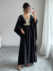 Rafferiza 新款女士修身长裙 - 黑色 - 查看 1