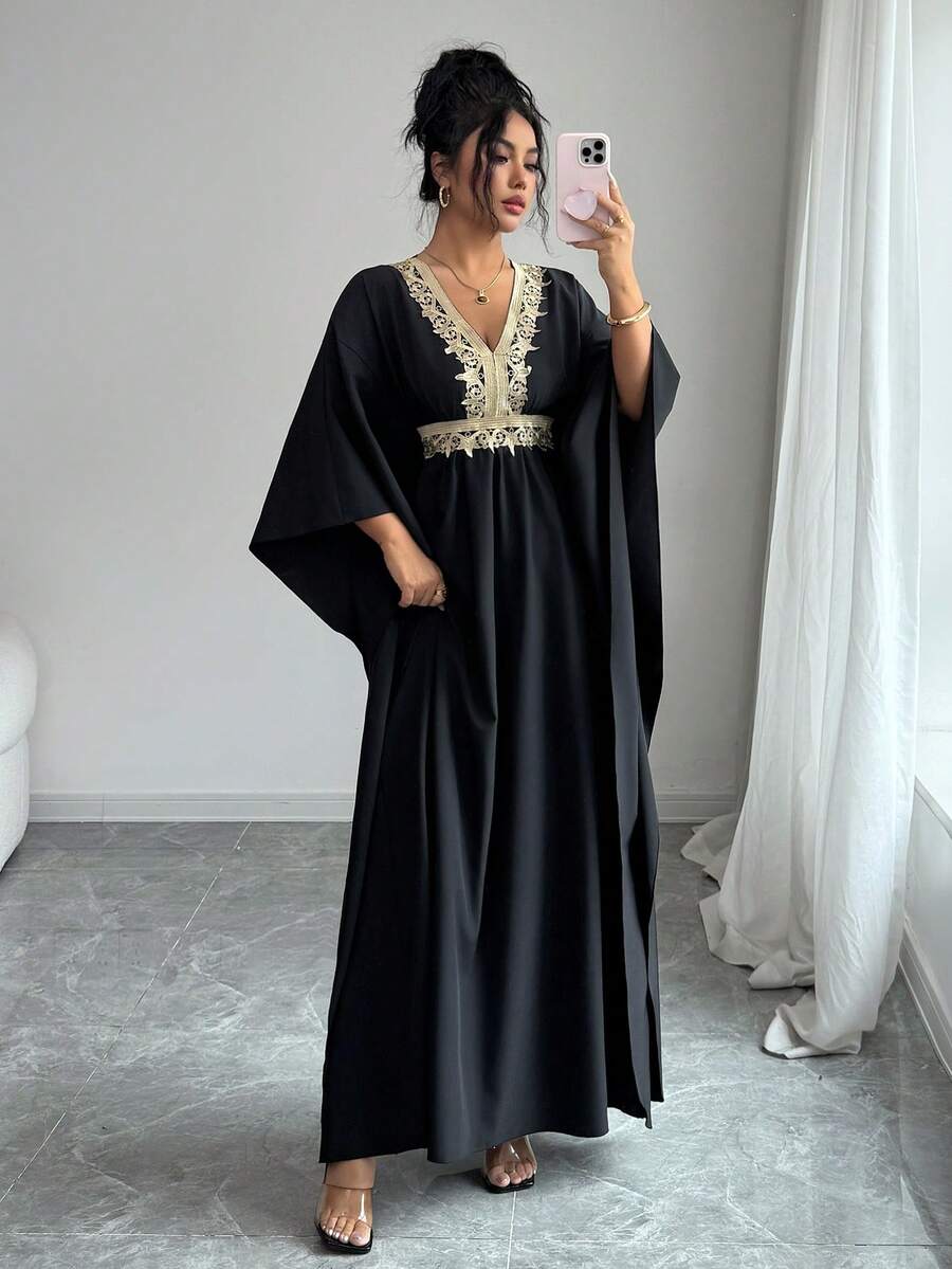 Rafferiza 新款女士修身长裙 - 黑色 - 查看 1