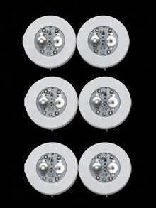 6/12pcs LED Colored Coasters, Illuminated Coasters, LED Sticker Lights, Bottle Lights, Bar Accessories - Luminous coaster - View 10