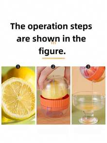 1pc Manual Citrus Juicer | Orange & Lemon Squeezer For Home Kitchen - Multicolor - View 3