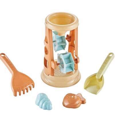 5-Piece/6-Piece Beach Toy Set, Water And Beach Toys, Beach Buggy, Beach Sand Digging And Playing Tool Bucket, Sandcastle Toys, Children's Beach And Snow Digging Tools, Sand Digging Tool Set, Beach Toy Games, Parent-Child Interactive Toy Games