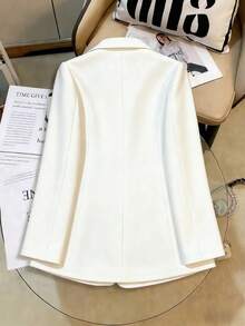 EMERY ROSE Chaqueta informal de manga larga y holgada para mujer de talla grande - Multicolor - Ver 2