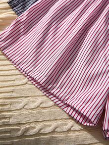 3条装条纹格子舒适休闲男士哈伦裤 - 彩色 - 查看 4