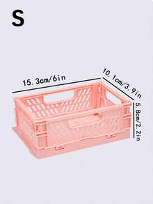 1 chiếc giỏ nhựa mini gấp gọn, dùng để sắp xếp và cất giữ đồ đạc, hộp đựng đồ có thể gập lại, thùng đựng đồ, hộp đựng trang sức, thích hợp cho nhà cửa, nhà bếp, phòng ngủ, phòng tắm, văn phòng. - Nhiều màu - Xem 10