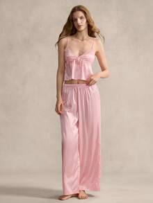 女士睡衣套装 - 粉色 - 查看 1