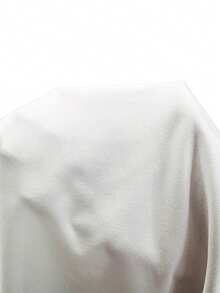 Elenzga 大码纯色无袖宽肩带修身褶皱圆领针织背心 - 白色 - 查看 7