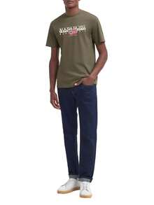 Napapijri Men's T-Shirts Green - TEA LEAF - View 3