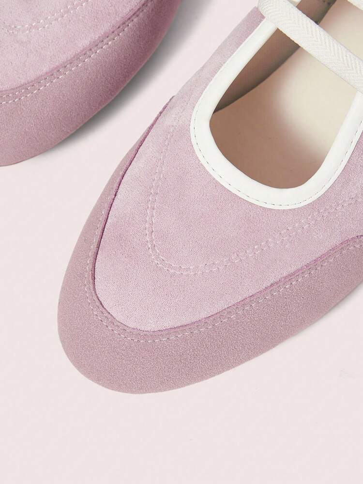 CUCCOO DOLLMOD 女士百搭时尚平底鞋，适合日常穿着 - 藕粉色 - 查看 5