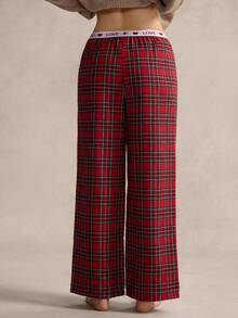 EverLounge Quần nữ dáng rộng phong cách Bohemian Y2K kẻ sọc cạp cao dễ thương gợi cảm mùa thu/đông với thắt lưng phối màu tương phản, thích hợp cho kỳ nghỉ, nhà thờ, Ngày Nhà giáo, lễ hội nhạc đồng quê, đồ mặc nhà. - Nhiều màu - Xem 3