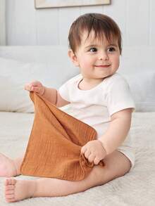 Cozy Pixies 5条装混色棉质皱褶婴儿围兜口水巾，舒适柔软，适合新生儿，四季皆宜，通过Oeko-Tex认证。 - 彩色 - 查看 8