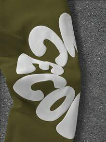 PAVTROS Men's Fashion Zipper Drawstring Casual Hooded Sweatshirt Set, Versatile For Daily Wear - Army Green - View 5