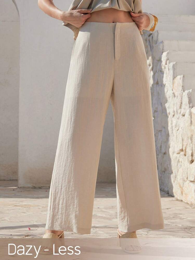 Women's Solid Color Casual/Formal Pants, Suitable For Spring, Summer, Valentine's Day, Wedding Business Casual Woman