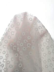 Souflis Souflis 法式白色花卉女嬰洋裝，夏季無袖蕾絲泡泡袖公主裙，可愛仙女風婚禮度假套裝，後拉鍊女嬰服飾 - 米色 - 查看 10