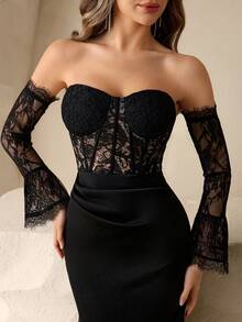 Coutiva Luxury Evening Gown, High-End Formal Dress, Elegant Elegant, Exquisite - Black - View 4