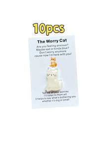 10-Piece Cartoon Pocket Hug & Encouragement Card Set | Heartwarming Cheer-Up Cards For Friends & Family - multicolor - View 8