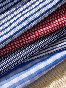 5pcs/Set Plaid & Striped Print Comfortable Casual Men's Harem Pants Men Boxers Pack - Multicolor - View 6