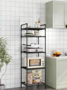 1 kệ kim loại, giá để đồ phòng tắm, kệ nhiều tầng đứng độc lập, có thể điều chỉnh độ cao, thích hợp cho phòng tắm, nhà bếp, văn phòng, phòng khách, món quà lý tưởng. - Nhiều màu - Xem 7