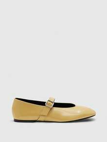 CUCCOO BIZCHIC Women's Fashion Commuter Versatile Casual Mary Jane Flat Shoes For Christmas Spring Shoes - Light yellow - View 8