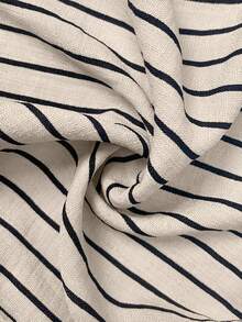 GlowEve Women's Woven Summer Striped Two Pieces Set With Elegant Style - Apricot - View 7