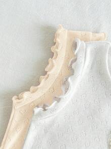 Loomiva Bộ 2 áo thun dệt kim mềm mại cổ tròn không tay họa tiết dâu tây hoạt hình cho bé gái - Nhiều màu - Xem 5