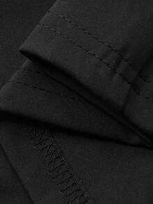 DAZY 女士优雅修身喇叭裤，适合春季、夏季和情人节穿着 - 黑色 - 查看 5