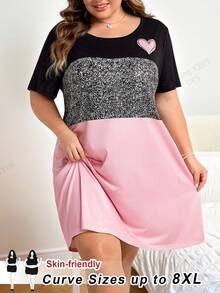 SHEIN CURVE+ CURVE PLUS /Ngày Valentine/Bộ jumpsuit cỡ lớn màu trơn, kiểu dáng ôm ngực, có dây đeo vai trong suốt, thiết kế hở lưng. - Nhiều màu - Xem 9