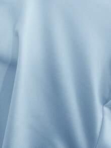 SHEIN Maternity Summer Solid Color Round Neck Sleeveless Fitted Jumpsuit - Baby Blue - View 7