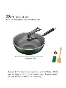 Chảo rán và xào 2 trong 1 Oedersia, nồi nấu chống dính, thích hợp cho bếp từ và bếp ga, dùng để luộc hải sản. - màu xanh lá - Xem 4