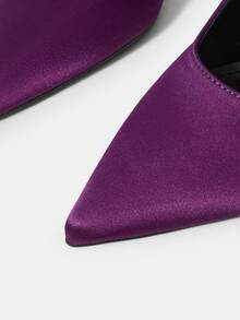 MOTF 女士尖头踝带高跟鞋 - 紫色 - 查看 6