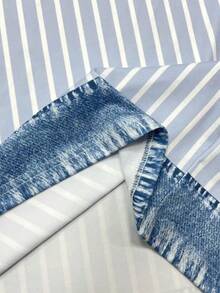 EMERY ROSE Women's All-Over Print Round Neck Casual Versatile Short Sleeve T-Shirt - Multicolor - View 4