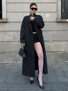 DAZY Quần legging ren gợi cảm không gót dành cho nữ, phong cách Y2K - Màu tím - Xem 5