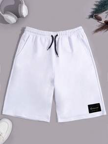 EURMUSE 男式三件套抽绳标签细节常规短裤 - 彩色 - 查看 4