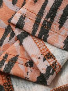 DAZY Charming Animal Print Full-Print Fitted Long Women Nightgown - Apricot - View 9