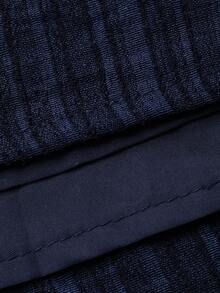 DAZY Đầm xòe cổ bèo dành cho nữ, đầm không tay thanh lịch với cổ bèo tôn dáng. - Màu xanh lam - Xem 3