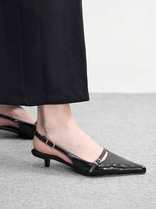 CUCCOO BIZCHIC Women Heeled Sandals - Black - View 5