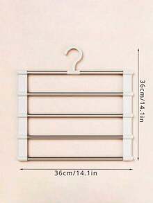Multi-Layer Pants Hanger - Clothing Forms A Space-Saving, Non-Slip Wardrobe Organizer For Scarves, Jeans, Pants With Multi-Layer Shelves And A Sturdy Design(This Product Needs To Be Assembled By Itself. Installation Is Simple And Easy To Operate) - Multicolor - View 13