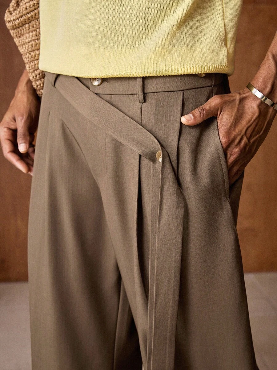 AKNOTIC Business Casual Quần chinos nam dáng rộng, cạp chun, ống loe, thích hợp cho mùa hè, kỳ nghỉ, mặc hàng ngày, dự tiệc, mặc đôi, quà tặng cho nam giới.