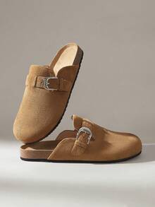 Solecia 女士搭扣设计休闲百搭平底鞋 - 棕色 - 查看 6